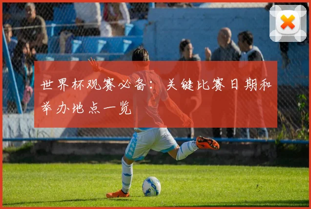 世界杯观赛必备：关键比赛日期和举办地点一览